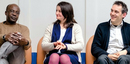 Drei internationale Alumni Drei internationale Alumni